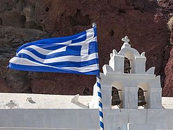 Die Agios Nikolaos Kapelle am roten Strand (c) Tobias Schorr